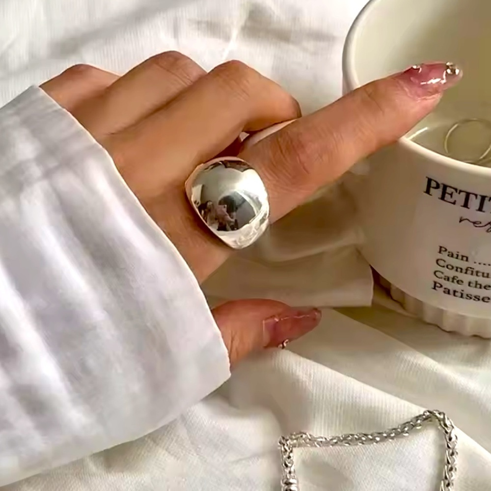 Sterling Silver Thick Statement Ring